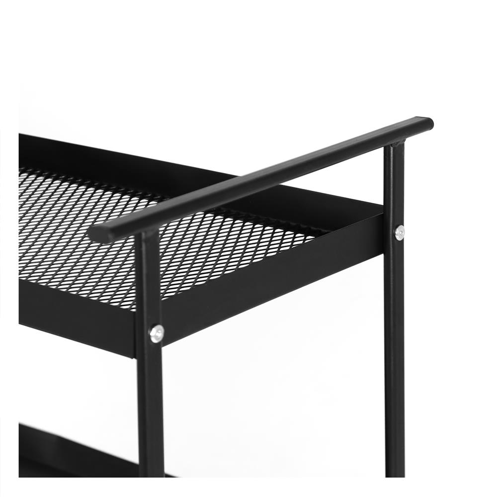 ชั้นวางของ 3 ชั้น มีล้อ STACKO NEAT 61.1x30.2x81 ซม. สีดำ