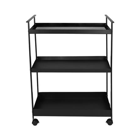 ชั้นวางของ 3 ชั้น มีล้อ STACKO NEAT 61.1x30.2x81 ซม. สีดำ_1