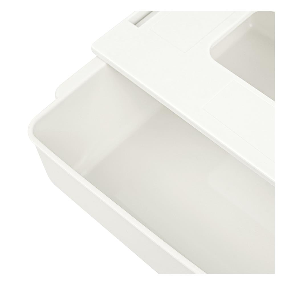 กล่องลิ้นชักใต้โต๊ะ STACKO SIZE L 33.5x23.5x8.5 ซม. สีขาว