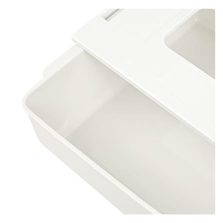 กล่องลิ้นชักใต้โต๊ะ STACKO SIZE L 33.5x23.5x8.5 ซม. สีขาว_4