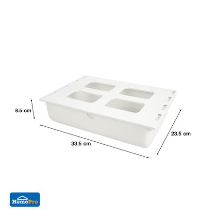 กล่องลิ้นชักใต้โต๊ะ STACKO SIZE L 33.5x23.5x8.5 ซม. สีขาว_8