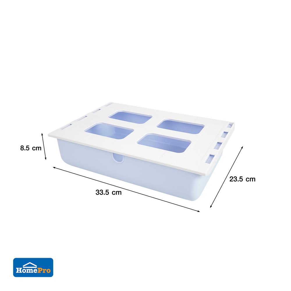 กล่องลิ้นชักใต้โต๊ะ STACKO SIZE L 33.5x23.5x8.5 ซม. สีฟ้า