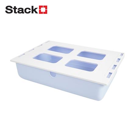 กล่องลิ้นชักใต้โต๊ะ STACKO SIZE L 33.5x23.5x8.5 ซม. สีฟ้า_0