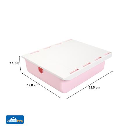 กล่องลิ้นชักใต้โต๊ะ STACKO SIZE S 23.5x19.8x7.1 ซม. สีชมพู_7