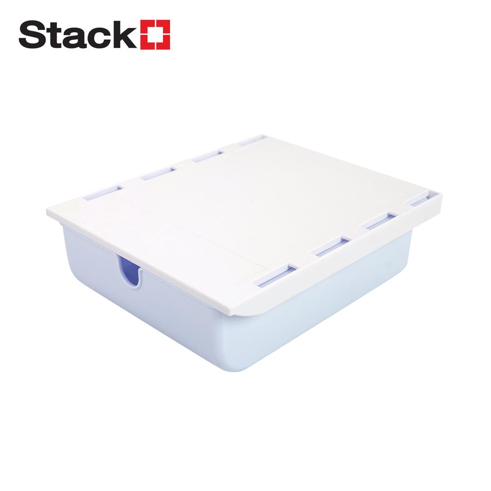 กล่องลิ้นชักใต้โต๊ะ STACKO SIZE S 23.5x19.8x7.1 ซม. สีฟ้า_1