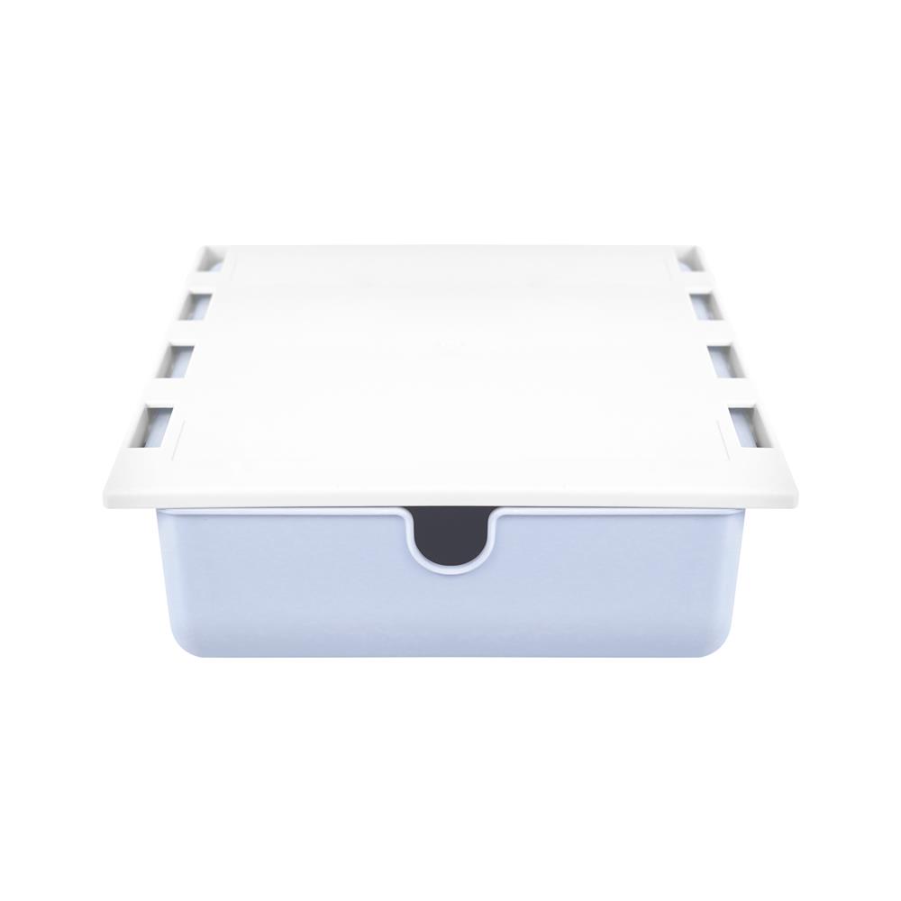 กล่องลิ้นชักใต้โต๊ะ STACKO SIZE S 23.5x19.8x7.1 ซม. สีฟ้า