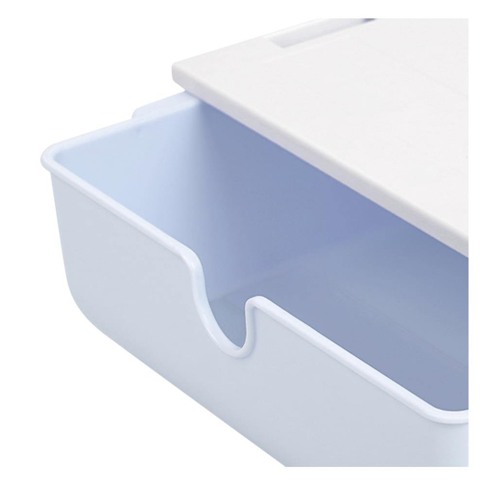 กล่องลิ้นชักใต้โต๊ะ STACKO SIZE S 23.5x19.8x7.1 ซม. สีฟ้า