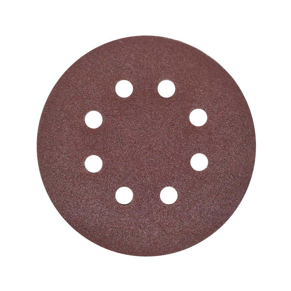 กระดาษทรายกลมสักหลาด เบอร์ 120 MATALL 5 นิ้ว 8 รู แพ็ก 5 ชิ้น