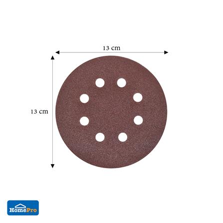 กระดาษทรายกลมสักหลาด เบอร์ 120 MATALL 5 นิ้ว 8 รู แพ็ก 5 ชิ้น_3
