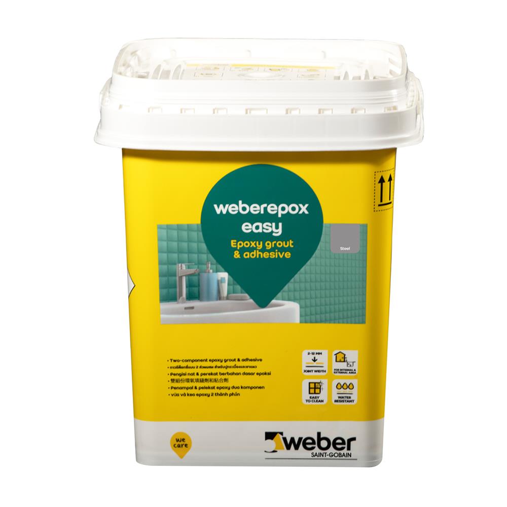 กาวยาแนว เวเบอร์ อีพ็อก อีซี่ 5 กก. สีเทาอ่อน