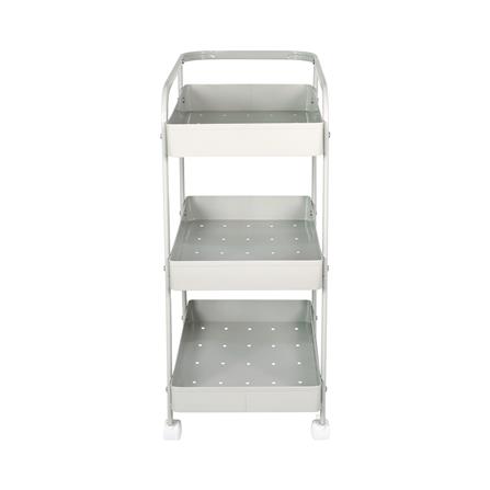 ชั้นวางของ 3 ชั้น มีล้อ STACKO META 32.5x47x74 ซม. สีเทา_2