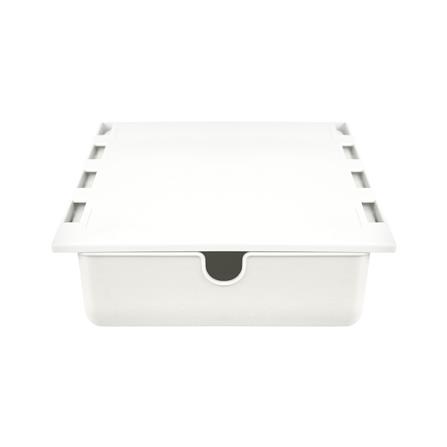 กล่องลิ้นชักใต้โต๊ะ STACKO SIZE S 23.5x19.8x7.1 ซม. สีขาว_2