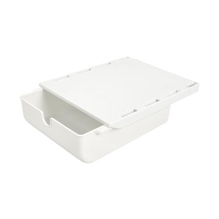 กล่องลิ้นชักใต้โต๊ะ STACKO SIZE S 23.5x19.8x7.1 ซม. สีขาว_3