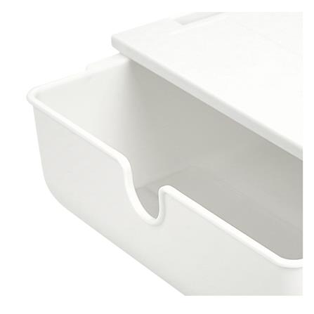 กล่องลิ้นชักใต้โต๊ะ STACKO SIZE S 23.5x19.8x7.1 ซม. สีขาว_4