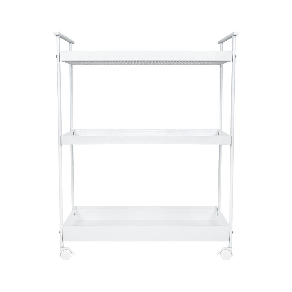 ชั้นวางของ 3 ชั้น มีล้อ STACKO NEAT 61.1x30.2x81 ซม. สีขาว