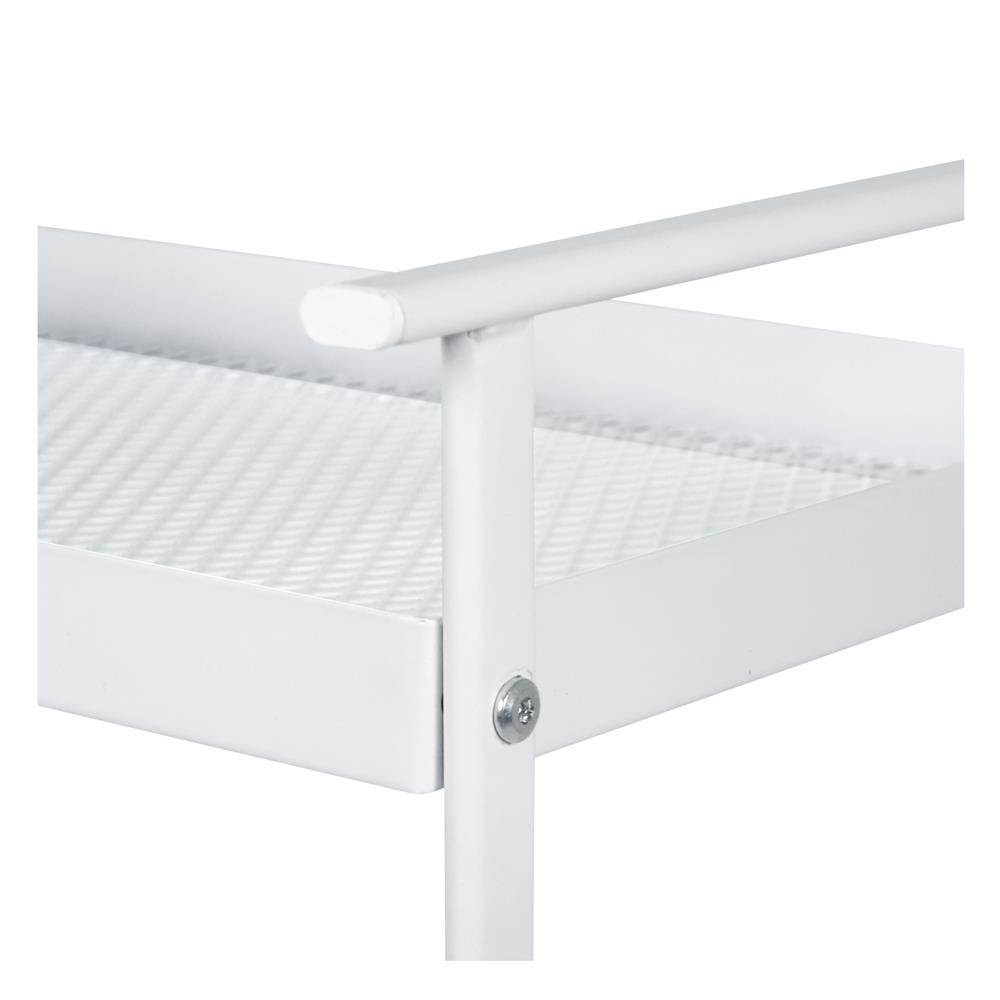 ชั้นวางของ 3 ชั้น มีล้อ STACKO NEAT 61.1x30.2x81 ซม. สีขาว