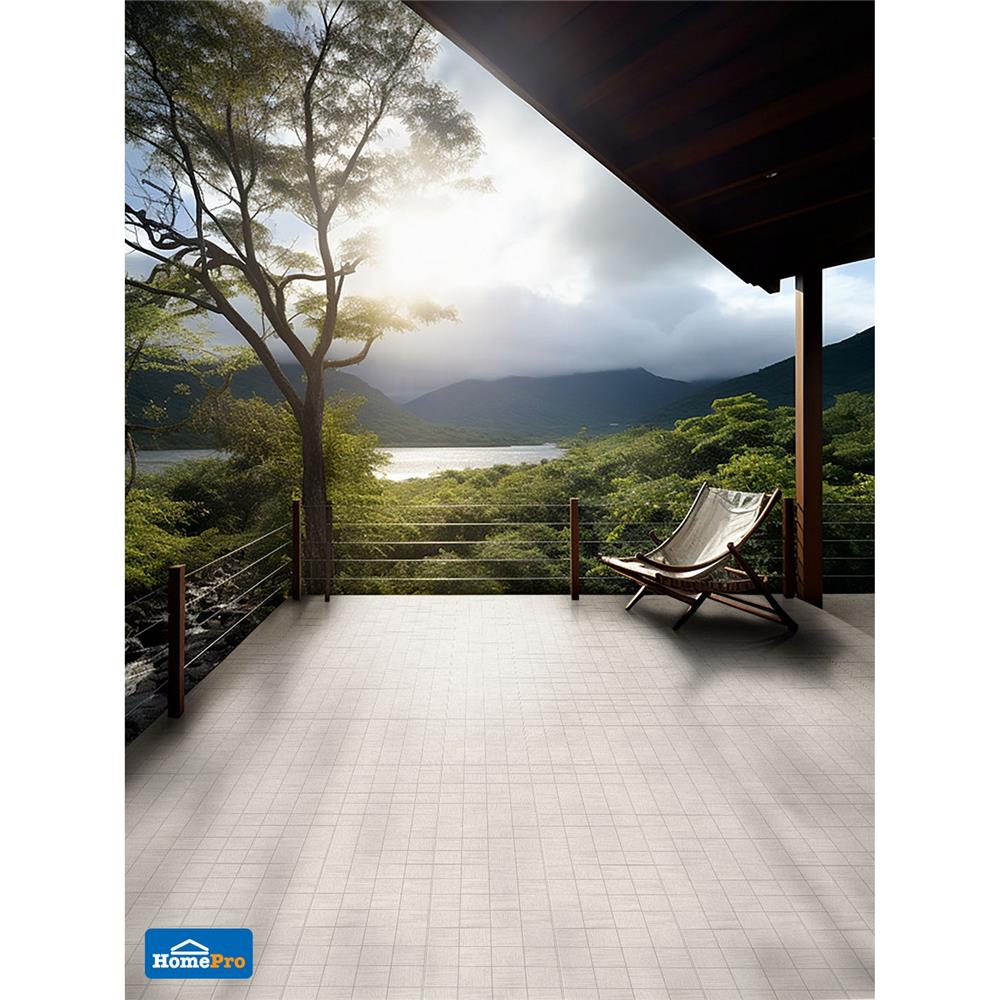 กระเบื้องพื้นพอร์ซเลน  40x40 ซม. TARA แม็กเวย์ โบน A 0.96 ตร.ม.