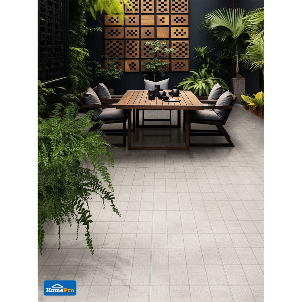 กระเบื้องพื้นพอร์ซเลน  40x40 ซม. TARA แม็กเวย์ โบน A 0.96 ตร.ม.