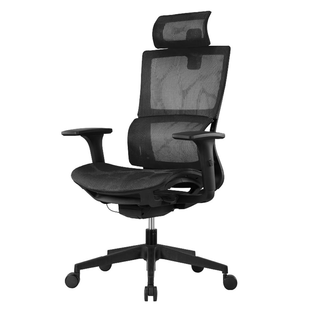 เก้าอี้สุขภาพ WORK STATION MODEL-T NYLON สีดำ