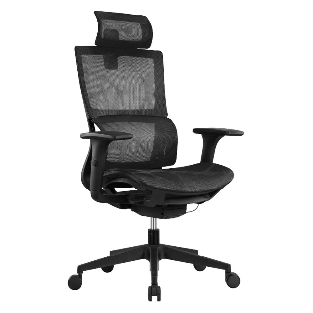 เก้าอี้สุขภาพ WORK STATION MODEL-T NYLON สีดำ