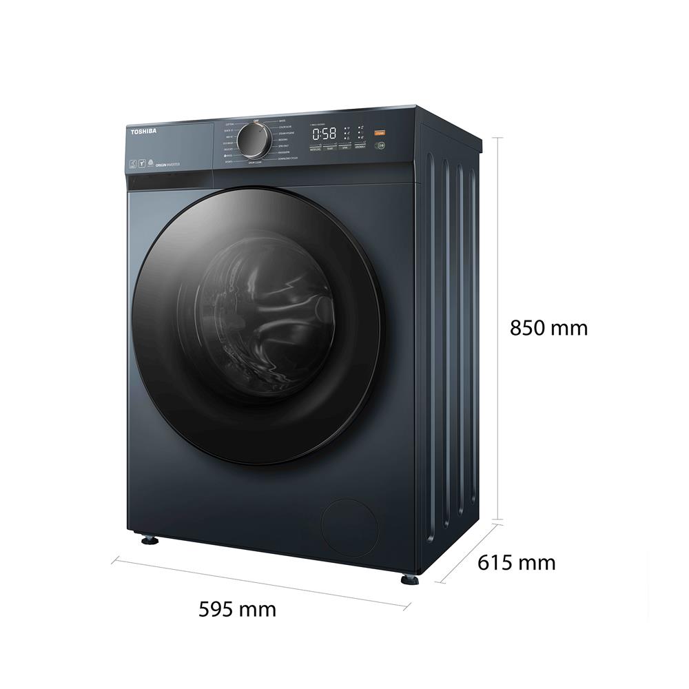 เครื่องซักผ้าฝาหน้า TOSHIBA TW-T21BU115UWT(MG) 10.5 กก. สีเทา อินเวอร์เตอร์