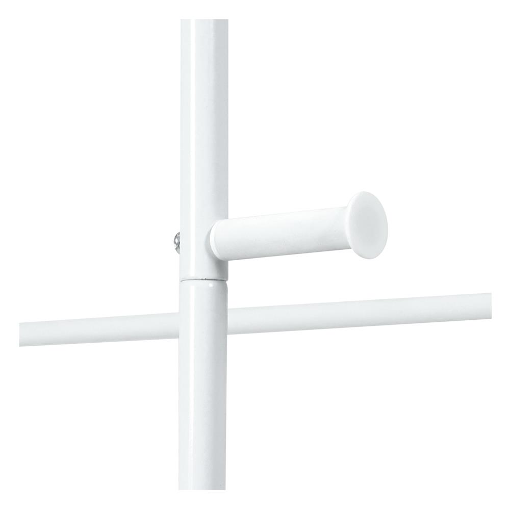 ราวแขวนผ้าพร้อมชั้นวางของ 2 ชั้น PLIM MIKA 79 ซม. สีขาว