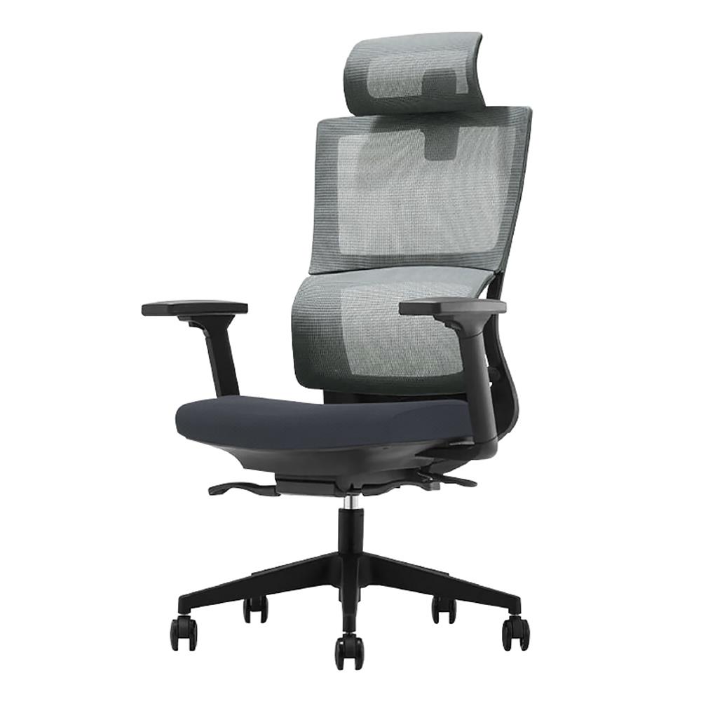 เก้าอี้สุขภาพ WORK STATION MODEL-T FOAM สีดำ/เทา