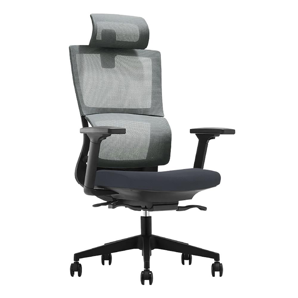 เก้าอี้สุขภาพ WORK STATION MODEL-T FOAM สีดำ/เทา