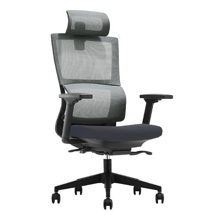 เก้าอี้สุขภาพ WORK STATION MODEL-T FOAM สีดำ/เทา_1