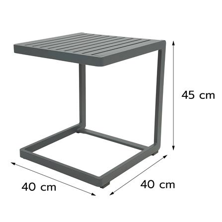 โต๊ะข้างอะลูมิเนียม SPRING SUNNY 40 ซม. สีเทา_8