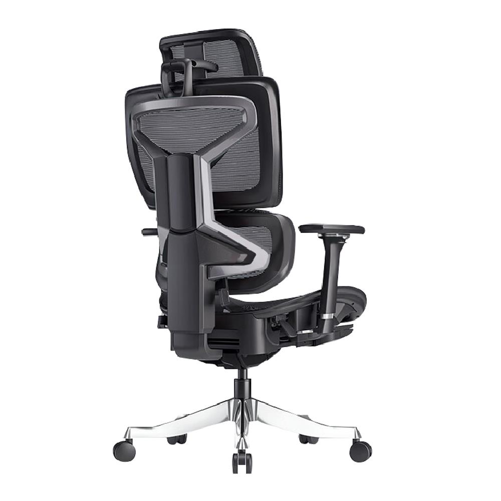 เก้าอี้สุขภาพ WORK STATION MODEL-S สีดำ/เงิน