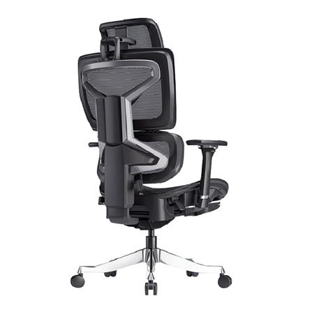 เก้าอี้สุขภาพ WORK STATION MODEL-S สีดำ/เงิน_1