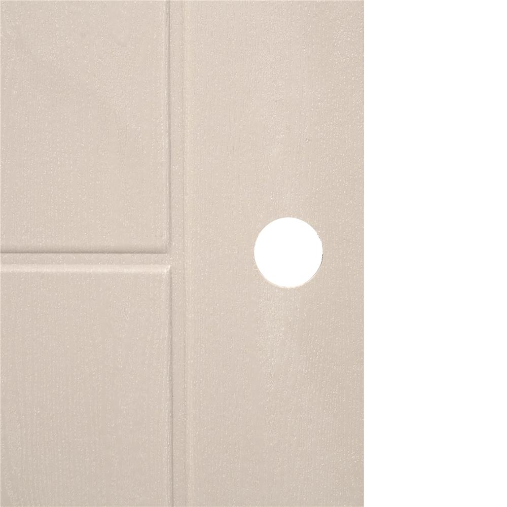 ประตูห้องน้ำ UPVC AZLE PSW24 เกล็ดล่าง 70X200 ซม. สีเบจ เจาะลูกบิด