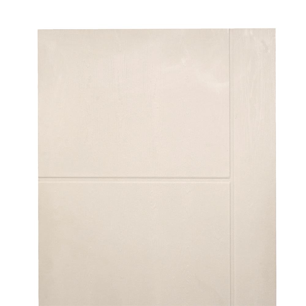 ประตูห้องน้ำ UPVC AZLE PSW24 เกล็ดล่าง 70X200 ซม. สีเบจ เจาะลูกบิด