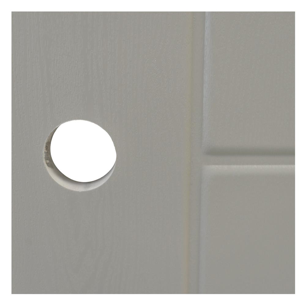 ประตูห้องน้ำ UPVC เจาะลูกบิด AZLE PSW24 เกล็ดล่าง 70x200 ซม. สีเบจ