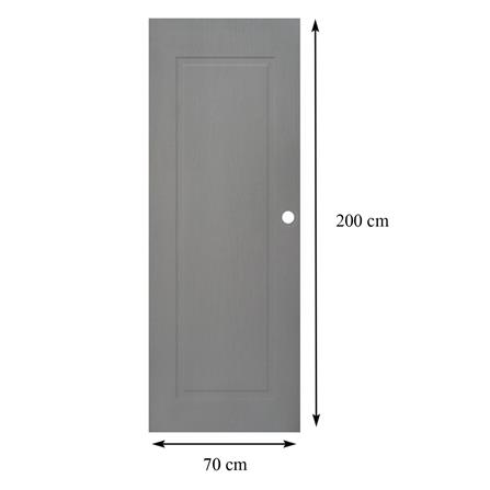 ประตูห้องน้ำ UPVC AZLE MDI-7 1 ฟัก 70X200 ซม. สีเทา เจาะลูกบิด_4