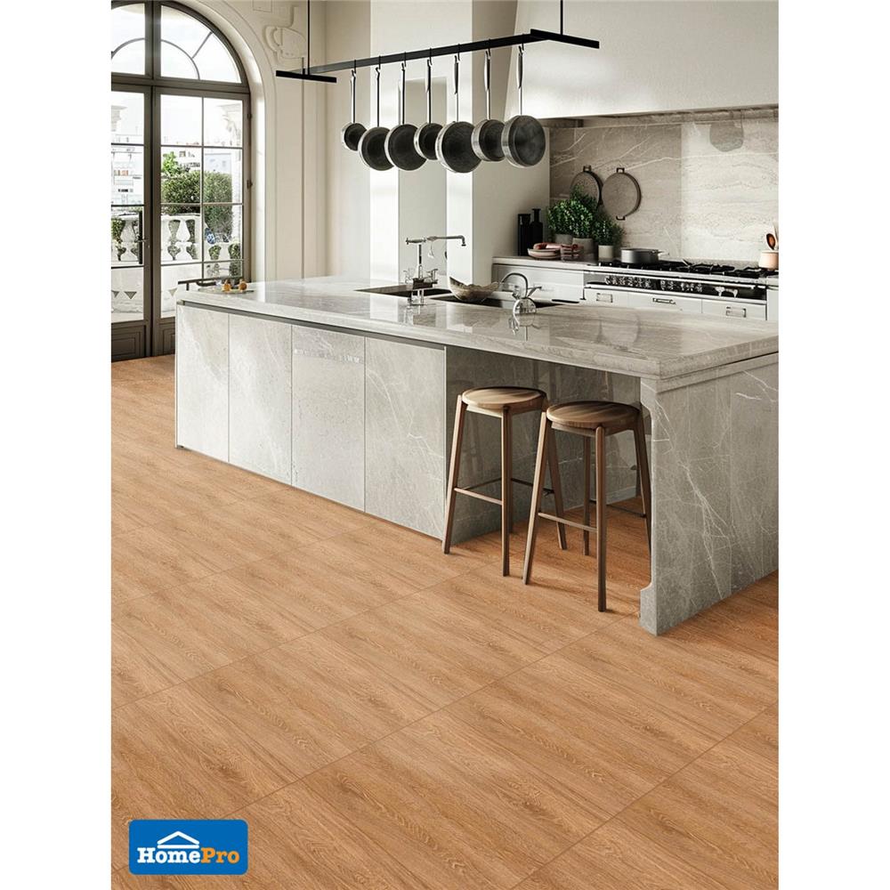 กระเบื้องพื้น 60x60 ซม. ภูผา บรอดนี่ วู้ด น้ำตาล PM 1.44 ตร.ม.