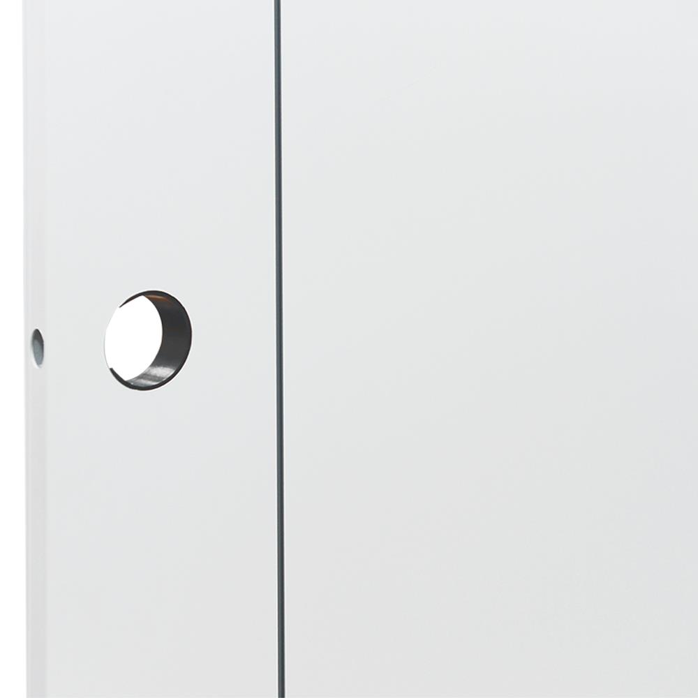 ประตูห้องน้ำ UPVC AZLE GROOVE P1 บานทึบ 70X200 ซม. สีขาว เจาะลูกบิด