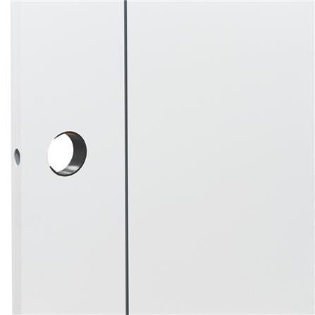 ประตูห้องน้ำ UPVC AZLE GROOVE P1 บานทึบ 70X200 ซม. สีขาว เจาะลูกบิด_2