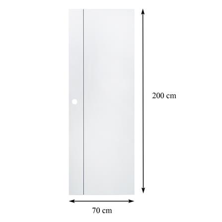 ประตูห้องน้ำ UPVC AZLE GROOVE P1 บานทึบ 70X200 ซม. สีขาว เจาะลูกบิด_5