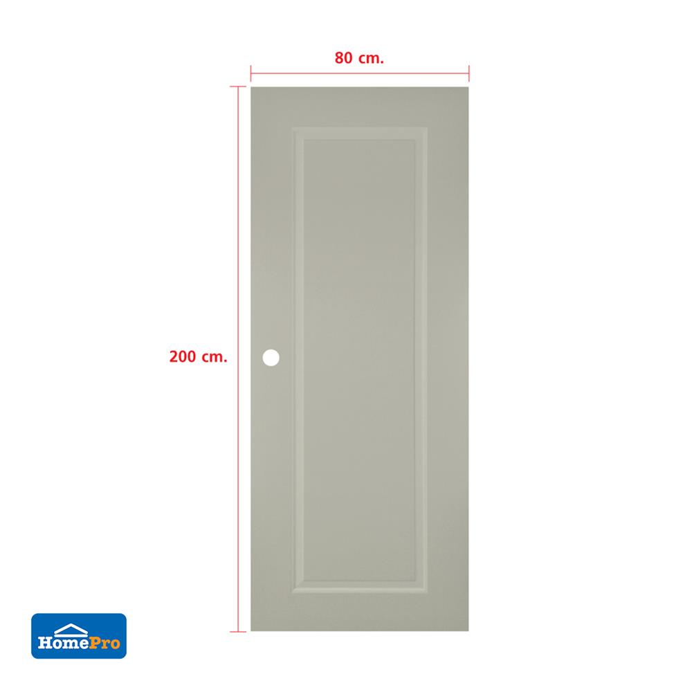 ประตูภายใน UPVC เจาะลูกบิด AZLE MDI-7 1 ฟัก 80x200 ซม. สีเบจ
