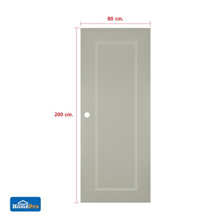 ประตูภายใน UPVC เจาะลูกบิด AZLE MDI-7 1 ฟัก 80x200 ซม. สีเบจ_5