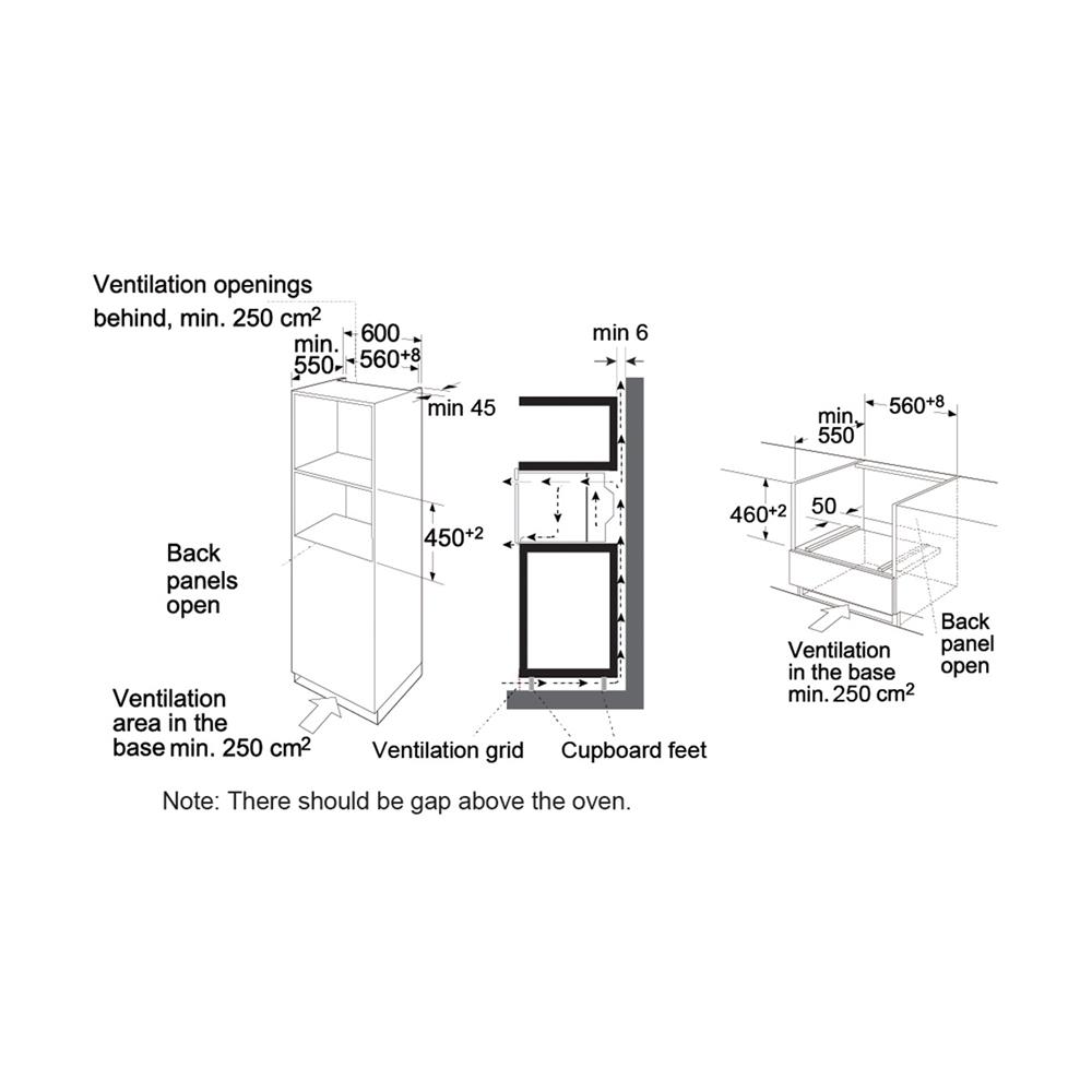 เตาอบฝังดิจิตอล MEX CM650B (COMBI)