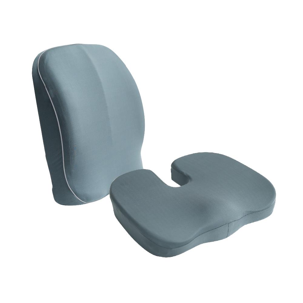 เซตคู่เบาะรองนั่ง-เบาะรองหลัง ERGOTREND 16.8X16.8 นิ้ว สีเทา