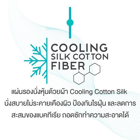 เซตคู่เบาะรองนั่ง-เบาะรองหลัง ERGOTREND 16.8X16.8 นิ้ว สีเทา_11