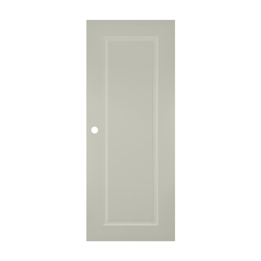 ประตูภายนอก UPVC เจาะลูกบิด AZLE MD-7 1 ฟัก 80x200 ซม. สีเบจ