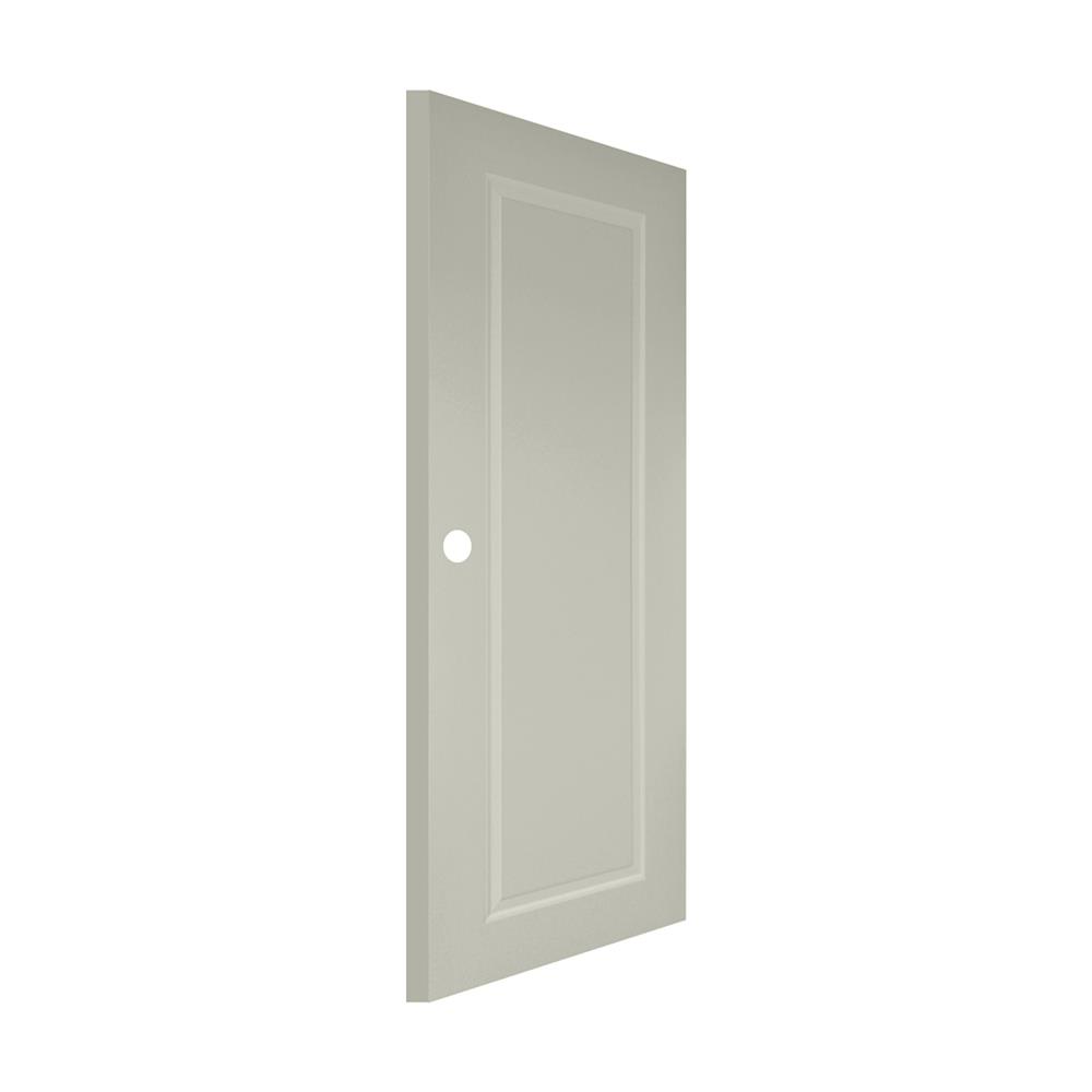 ประตูภายนอก UPVC เจาะลูกบิด AZLE MD-7 1 ฟัก 80x200 ซม. สีเบจ