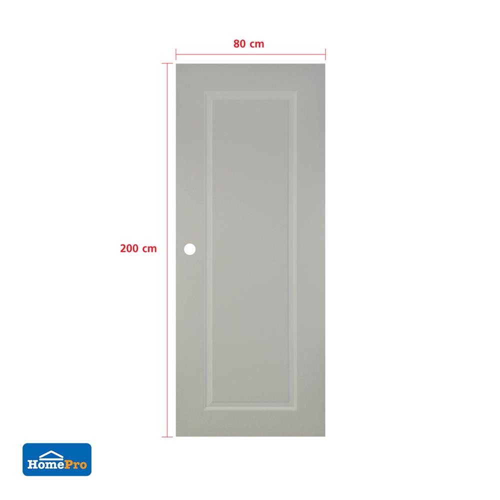 ประตูภายนอก UPVC เจาะลูกบิด AZLE MD-7 1 ฟัก 80x200 ซม. สีเบจ