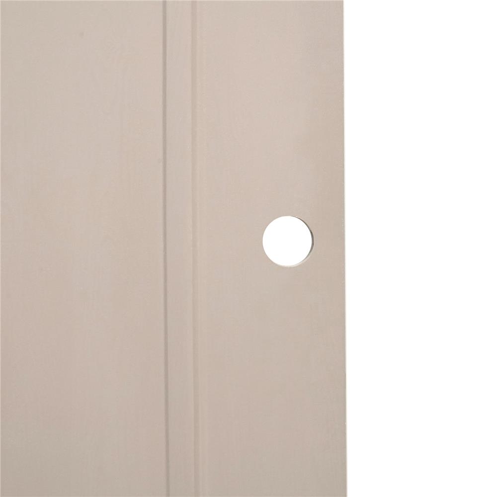 ประตูภายนอก UPVC AZLE MD-7 1 ฟัก 80X200 ซม. สีเบจ เจาะลูกบิด