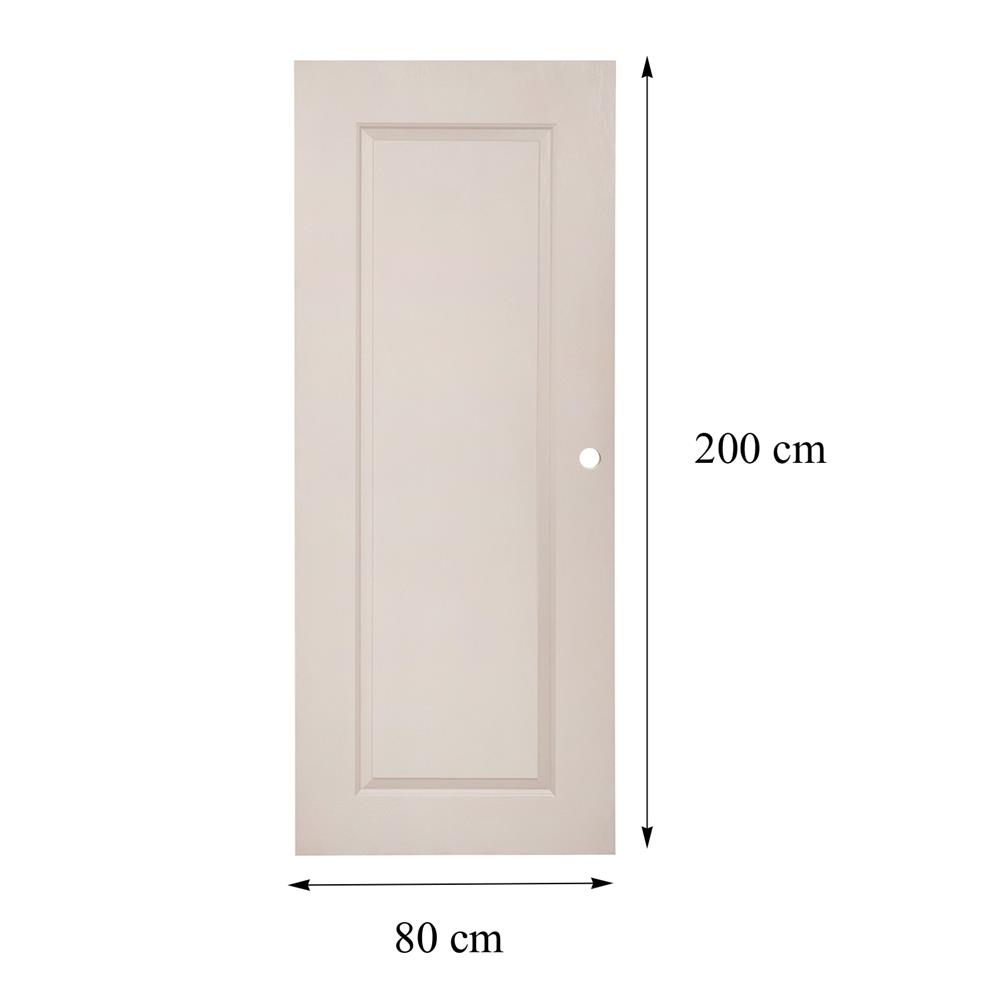 ประตูภายนอก UPVC AZLE MD-7 1 ฟัก 80X200 ซม. สีเบจ เจาะลูกบิด